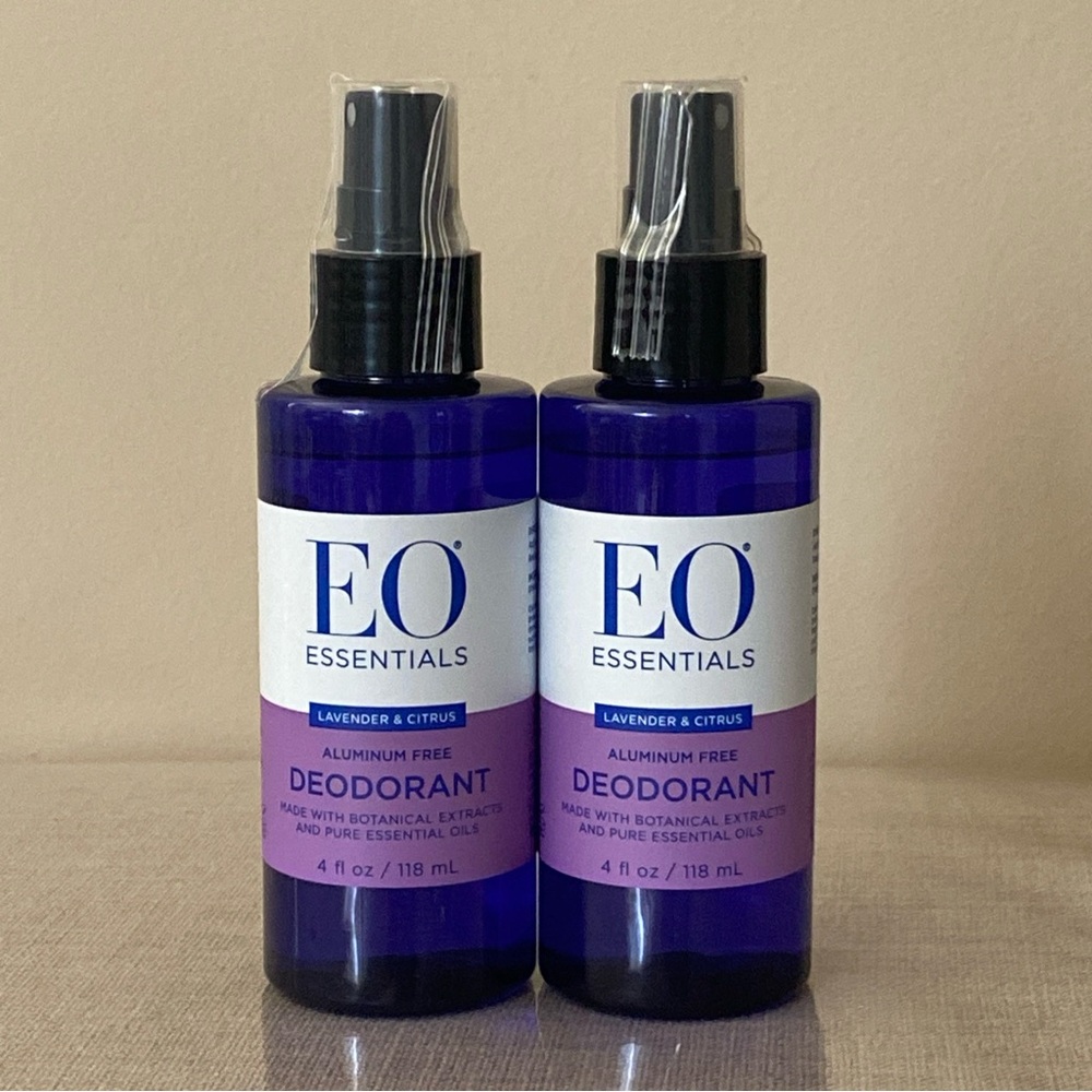 Lot of 2 EO Essentials Lavender & Citrus Aluminum Free Deodorant 4 fl oz